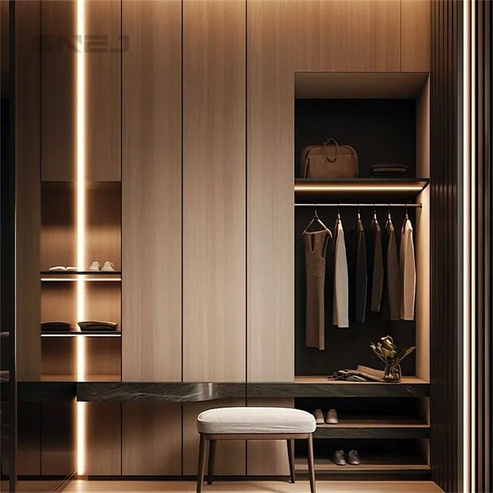 Open Closet With Shelves